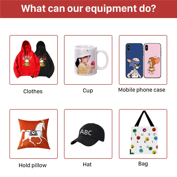 Sublimation Machine 8 in 1 Combo Heat Press Machine Heat Transfer Tshirt Printing Tumbler Mug Press Machine