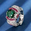 Anillo Nano Verde de tamaño ajustable