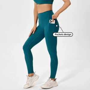 Custom Manufacturers Women's Fitness Leggings High Waist Sports Leggings Women Yoga Workout Gym Leggings for Women Pockets