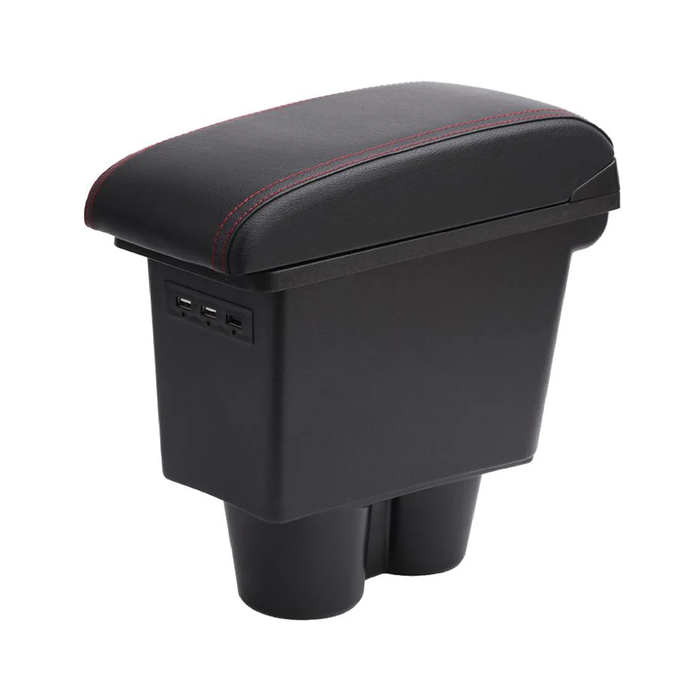 hot sale  Large Space  Car Armrest Box with cup holder ashtray USB interface charging