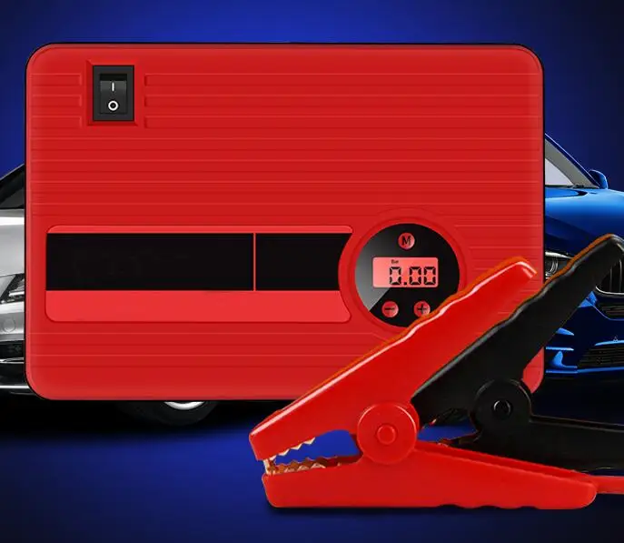 Portable 4-in-1 Car Jump Starter 45W Battery Booster Power Bank Charger Lithium Battery Pack Tire Air Pump Emergency Trucks