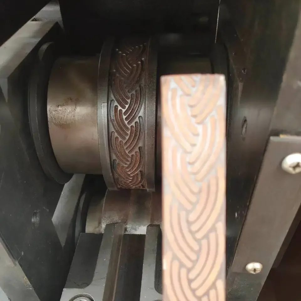 Wrought Iron Machine Electric Cold Rolling  Embossing Machine Handrail Pipe Making Machine