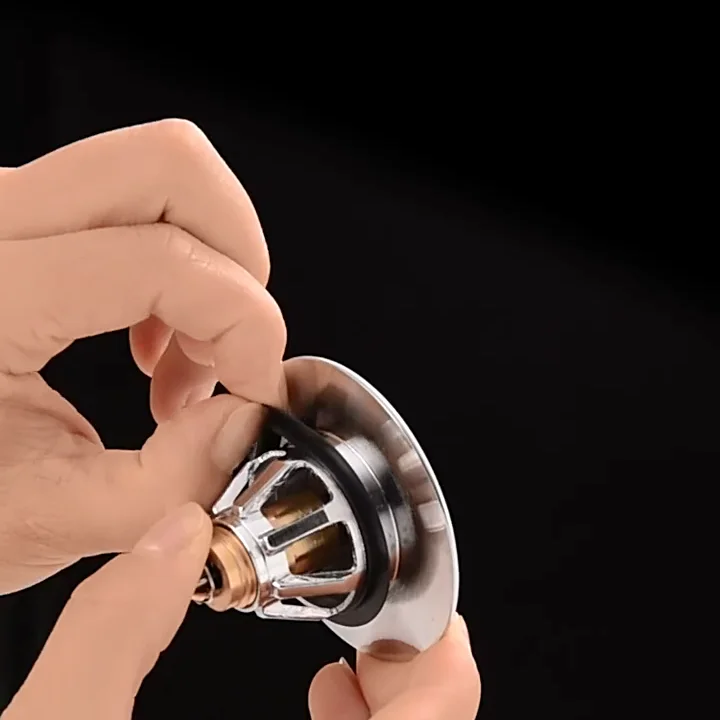 34mm Universal Pop Up Sink Drain Filter Brass Pop Up Sink Plug For