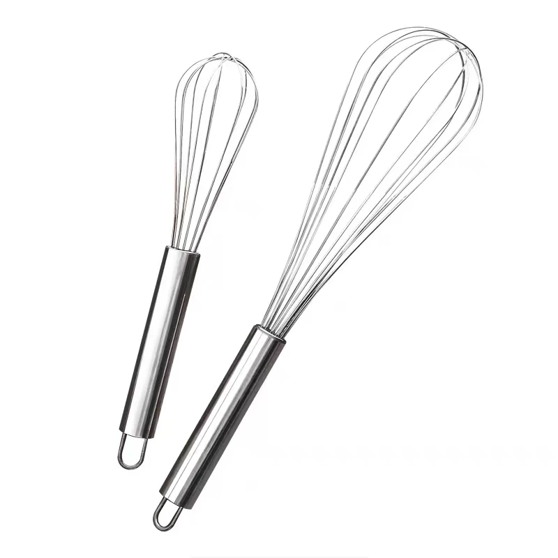 Wholesale Hand Whisk 12 10 8 Inch Stainless Steel Wire Kitchen Eggs