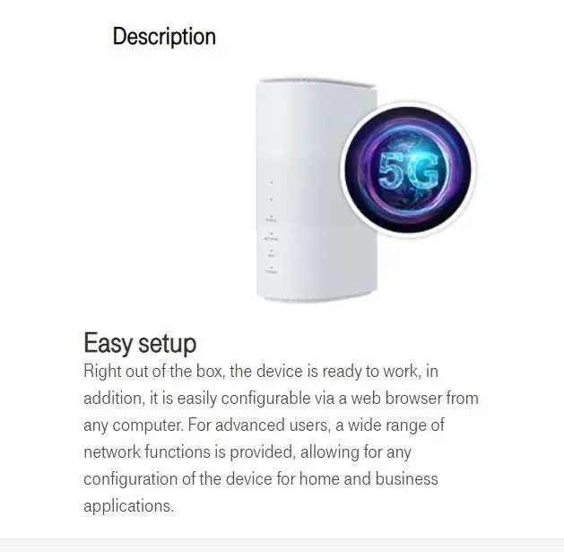 Mc801a Router 5G Indoor CPE WIFI6 Gigabit Ethernet 5G Wireless Router For ZTE MC801A ...