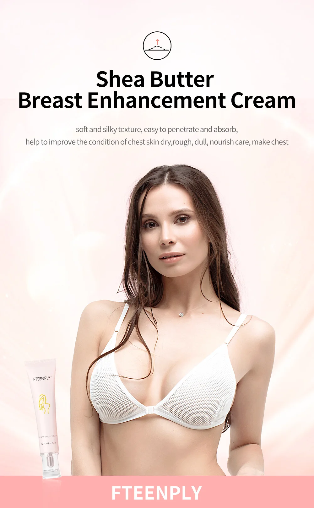 FTEENPLY Shea Butter Breast Massage Cream Tightening Chest Increase  Elasticity Breast Enhancement Care Cream| Alibaba.com