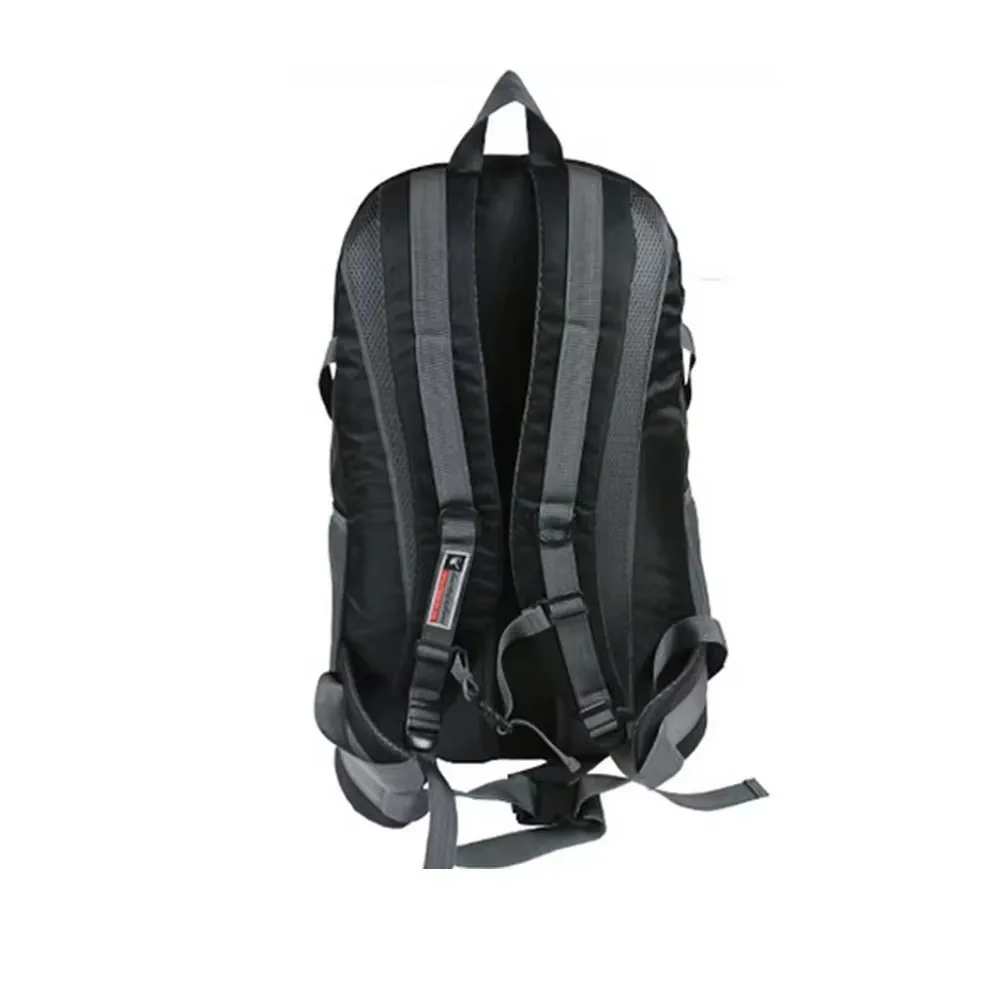 China Manufacture Waterproof Polyester Outdoor Sports Backpack Zipper Closure Arcuate Shoulder Strap 20-37L Capacity for Hiking