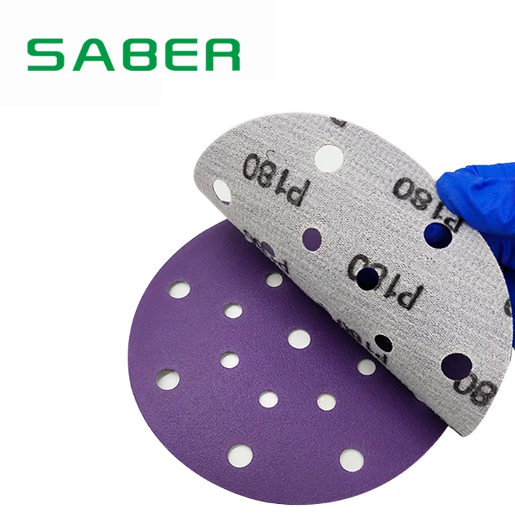 Factory Supply Automotive Sandpaper Film Abrasive Disc 6 Inch Sanding