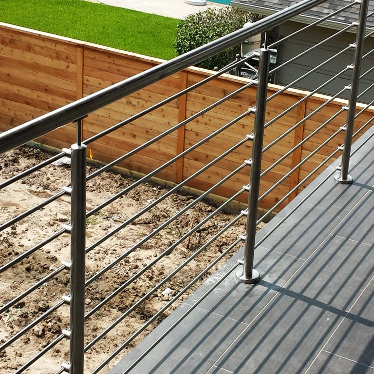 High Quality Cheap Exterior Stainless Steel 316 Post 8mm Solid Rod Railing/Safe Balustrades Handrails for Stairs Made in China