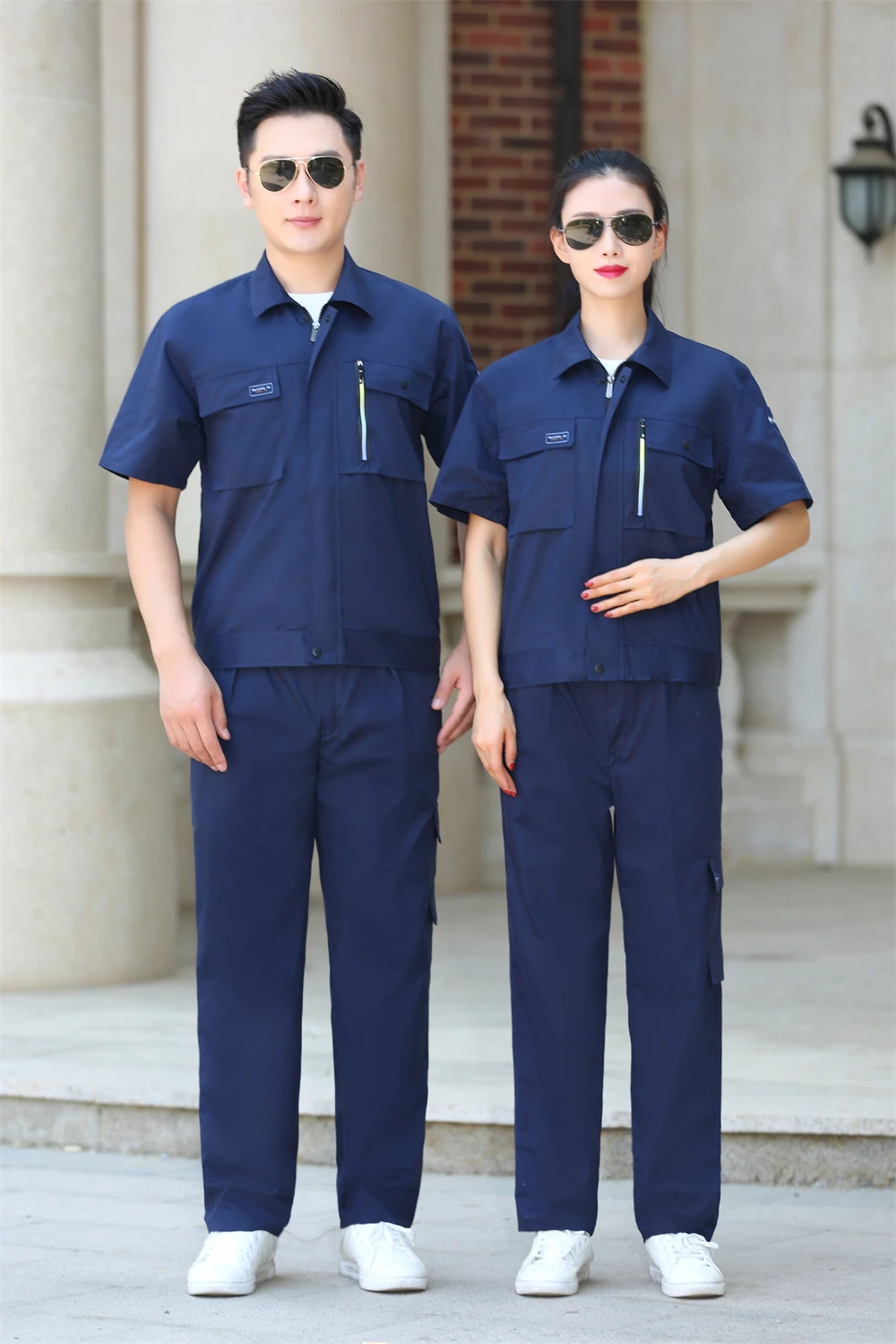 2025 Men's Short-Sleeve Summer Work Smock Uniforms