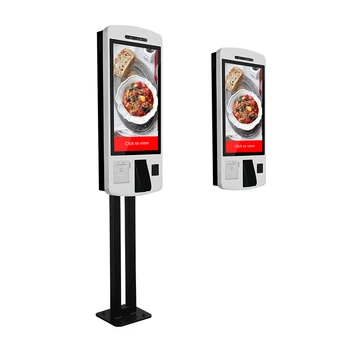 24, 27, 32 inch touch screen self service order food payment machine, self ordering kiosk in restaurant