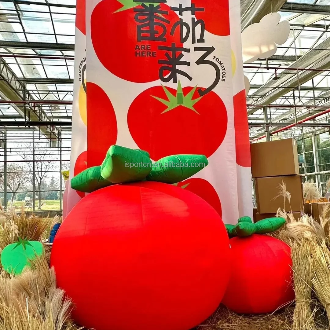 Tomato Float Inflatable Shopping Mall Scene Decoration Inflatable Fruit Giant Large PVC ...