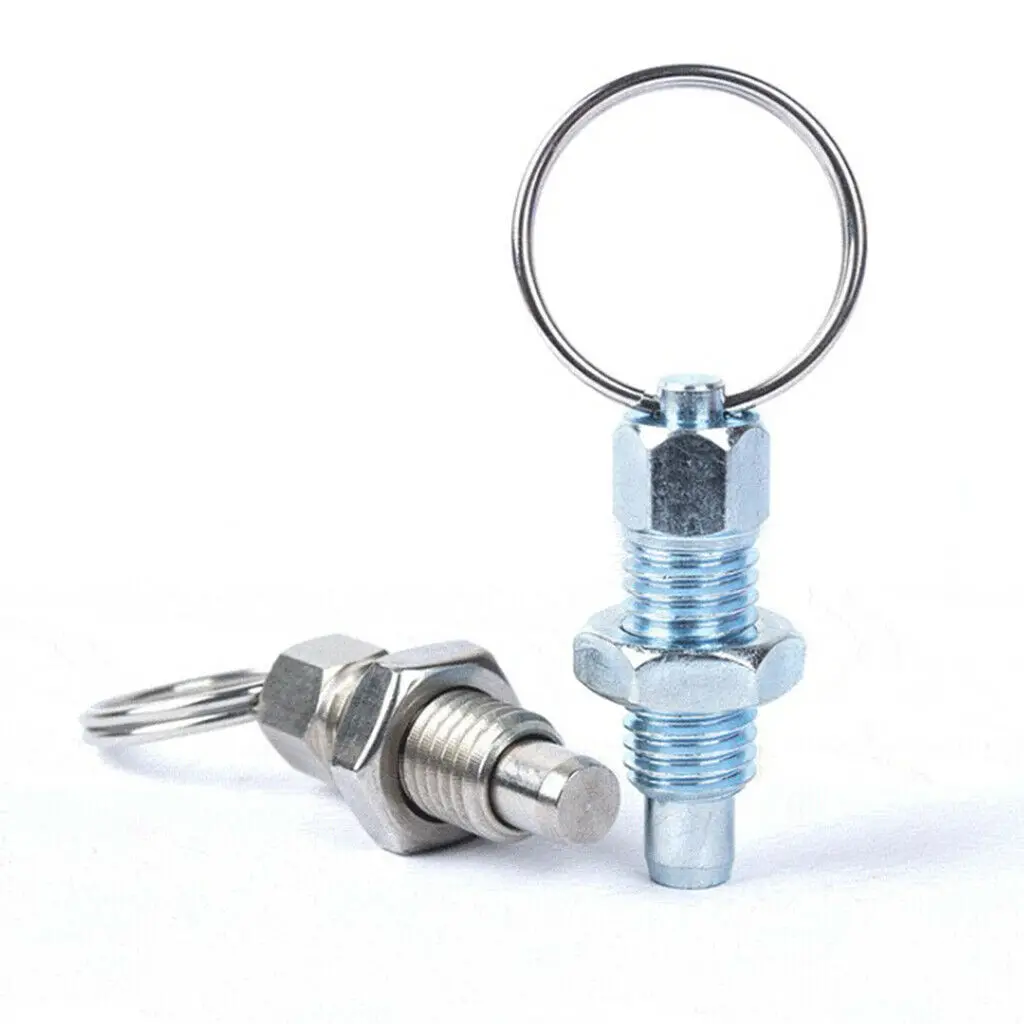 Custom High Strength Stainless Steel Ring Pull Index Plunger pull pin Spring Plunger Loaded Retractable Lock Pin