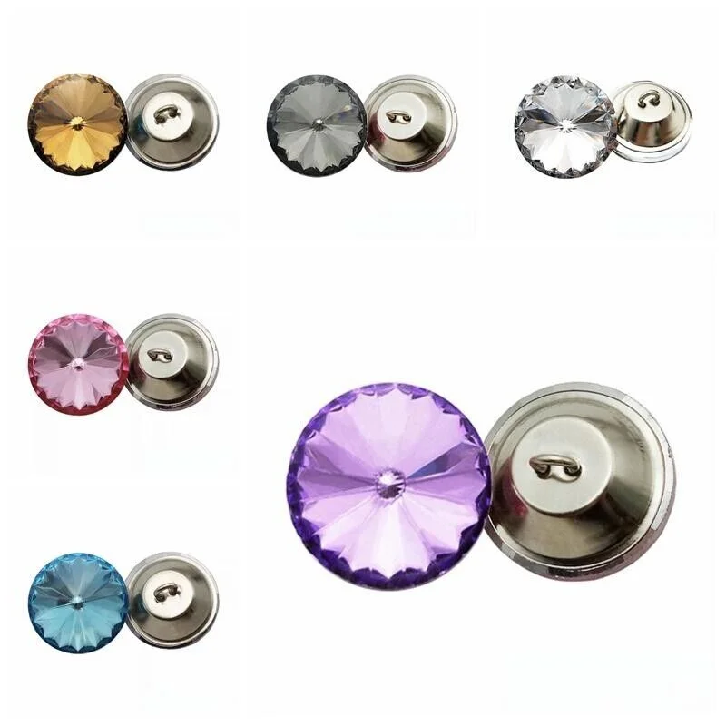 Sew Diamond Buttons Rhinestone Metal Buttons Sofa Bed Headboard Button Sofa Bed Upholstery Decorative Rhinestones 20mm/0.79"Oem