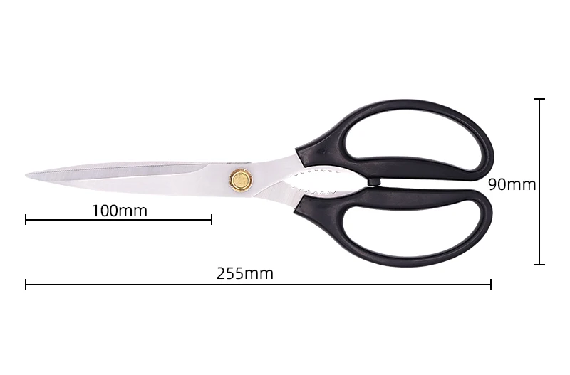 Стальной материал abs Ручка Лазерная еда лезвие барбекю ножницы