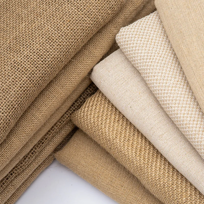 jute cotton dress material Eco-Friendly Jute Cotton Fabric for Upholstery and Curtains