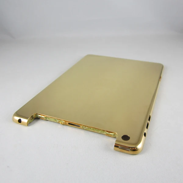 Accept Exclusive Custom Design Luxury Gold Plated Back Cover for iPad Mini 1