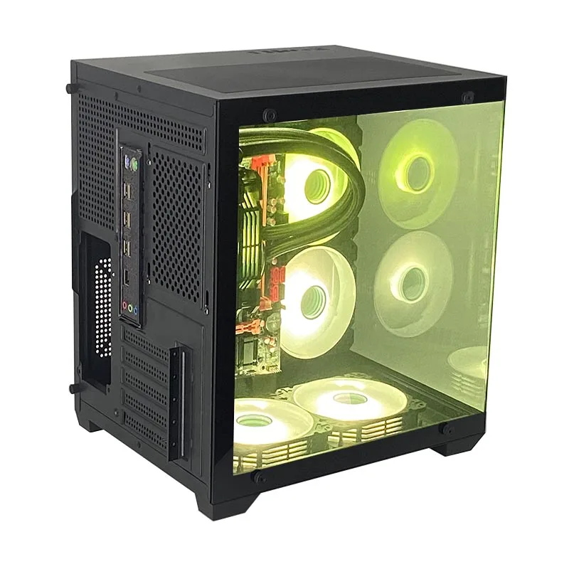 PCOOLING Open Case Comput Mini Pc Computer Accessories Games Desktop Super Pc MATX Compu aperçu 5