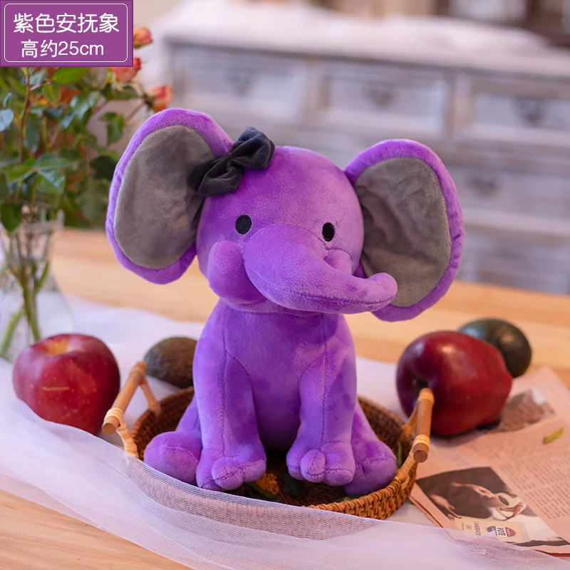 Wholesale Promotional Animal Toy Grey Baby Plush Elephant Toy with Big Ears christmas Elephant Plush Pillow soft toy elephant