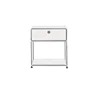 White bedside table a