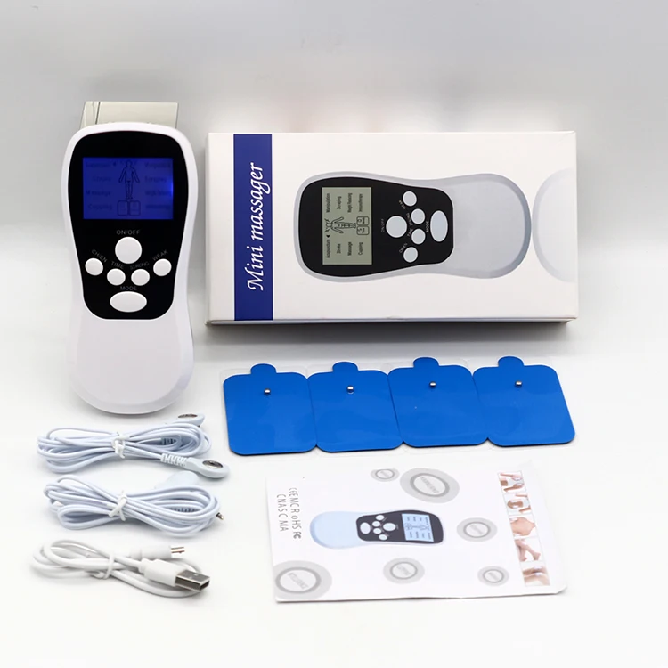 EMS Muscle Stimulator Tens Unit Neck Massage Machine Shiatsu Body Massager for Leg Back Arm Physical Therapy Equipment