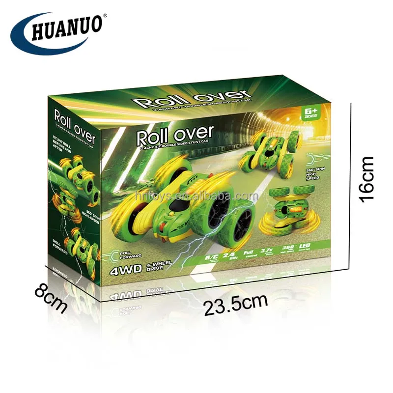 2.4G 4WD Double Sided Rc Stunt Car 360degree Rotating Stunt Drift Remote Control Car Electric Car Toys with Lights