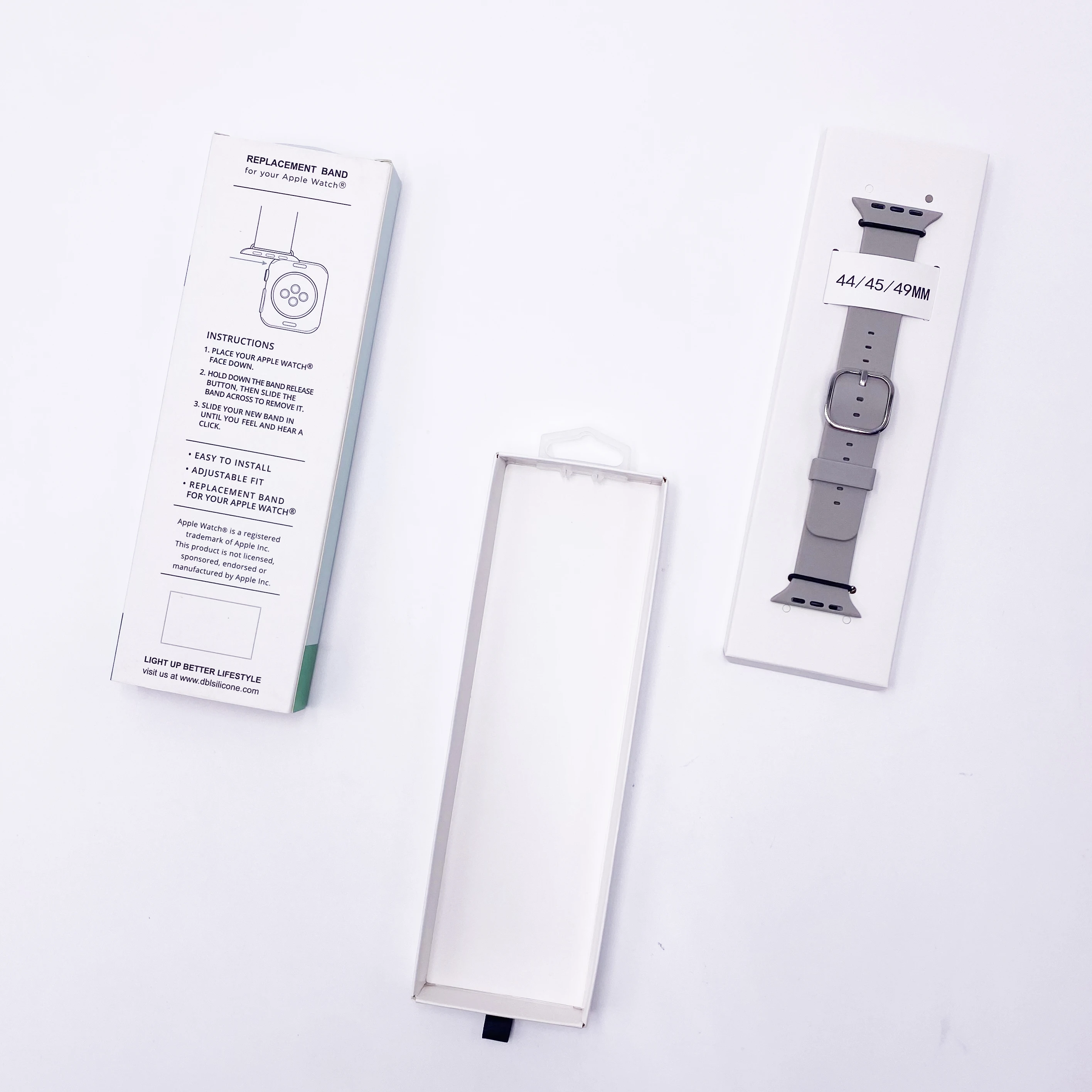 Eco Friendly Watch Band Box for Apple Watch Band Packaging Box Straps Packing Box with Paper Tray