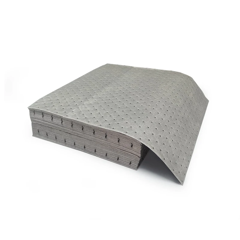 Eco-friendly Oil Spill Mat Absorb Hydrocarbon Water and Liquid Universal Absorbent Pads