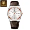 Ceinture en cuir blanc 10 or rose