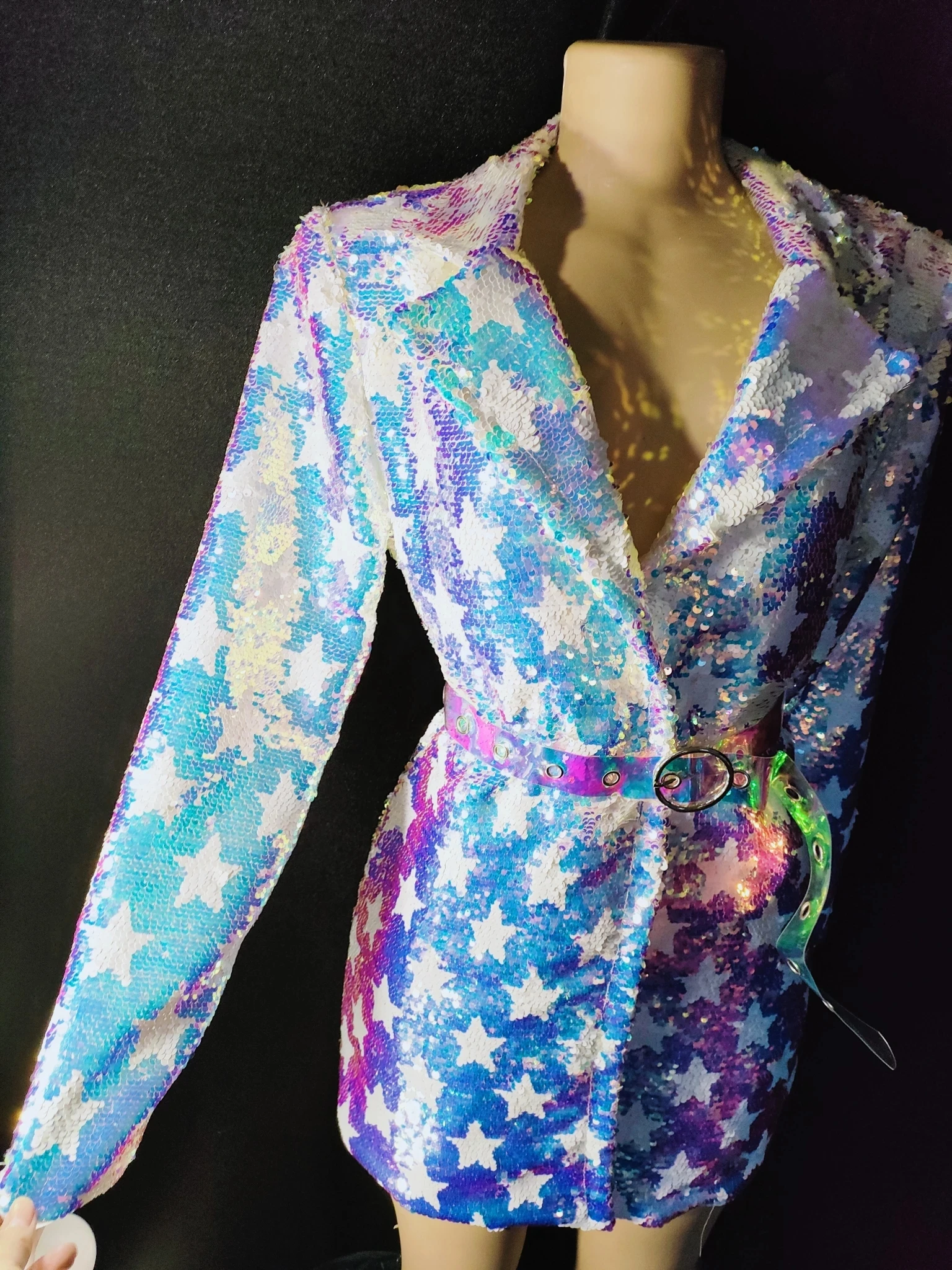 slim fit dress slacks Sequin Blazer Dress main image 0