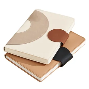 Custom Logo PU Leather Hardcover A5 Promotional Notebook Gift Set with High Visibility & Durability