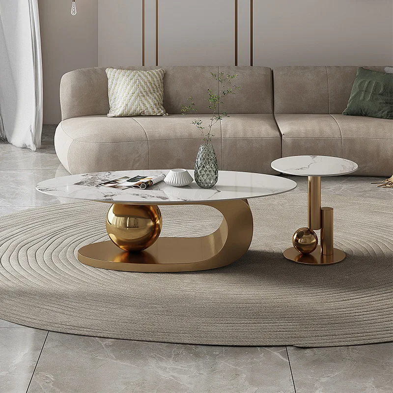 oval center table