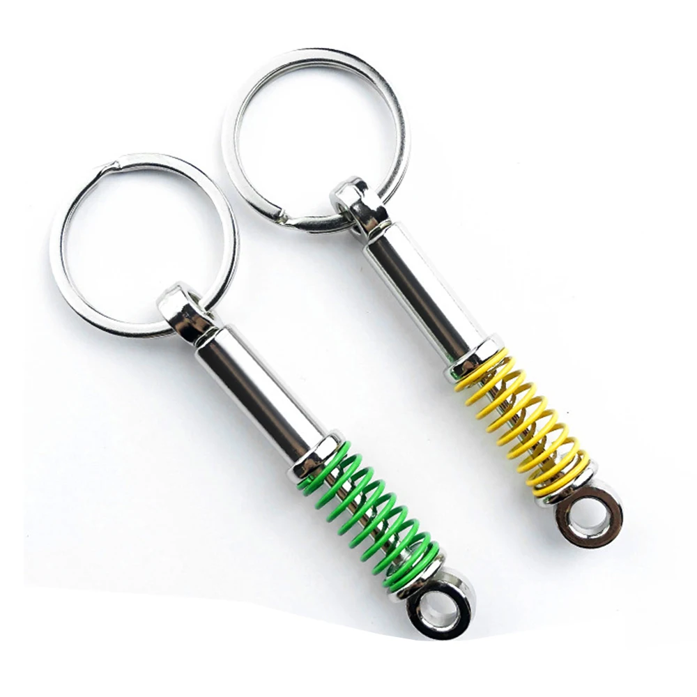 Creative Metal Shock Absorber Keychain for Car Modification Personalized Auto Parts Gift