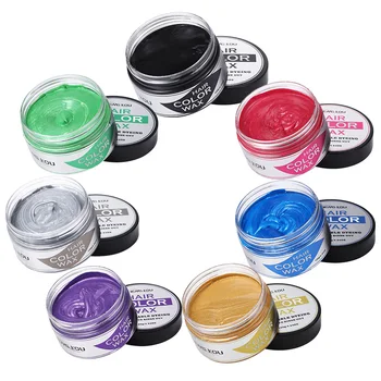 Temporary Clay Cream Paint Wax Hair Dye Styling Disposable Mud Party Hair Color Wax