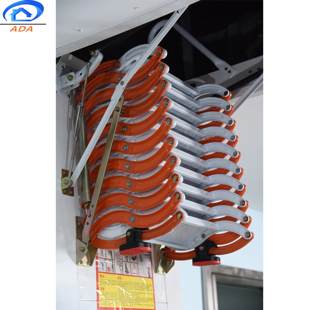 Multi Functional Household Invisible Telescopic Folding Roof Basement Ladder
