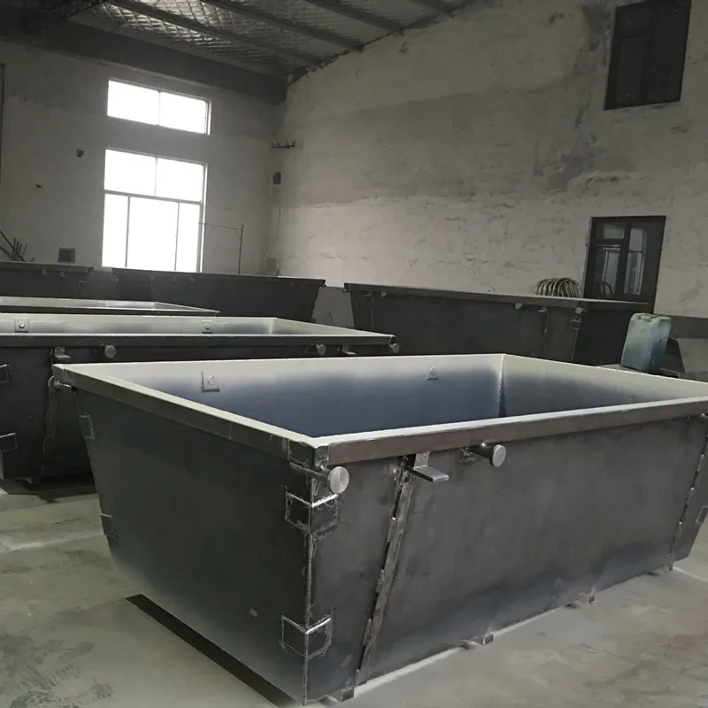 2 м Подгонянный напольный Штабелируемый стальной металлический бункеров-лом цепной подъемник контейнеров бункеров для