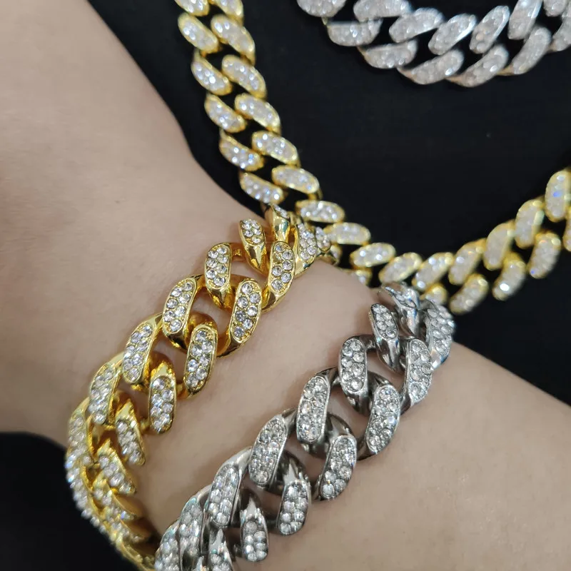 Hip-hop Style Full Diamond Necklace 