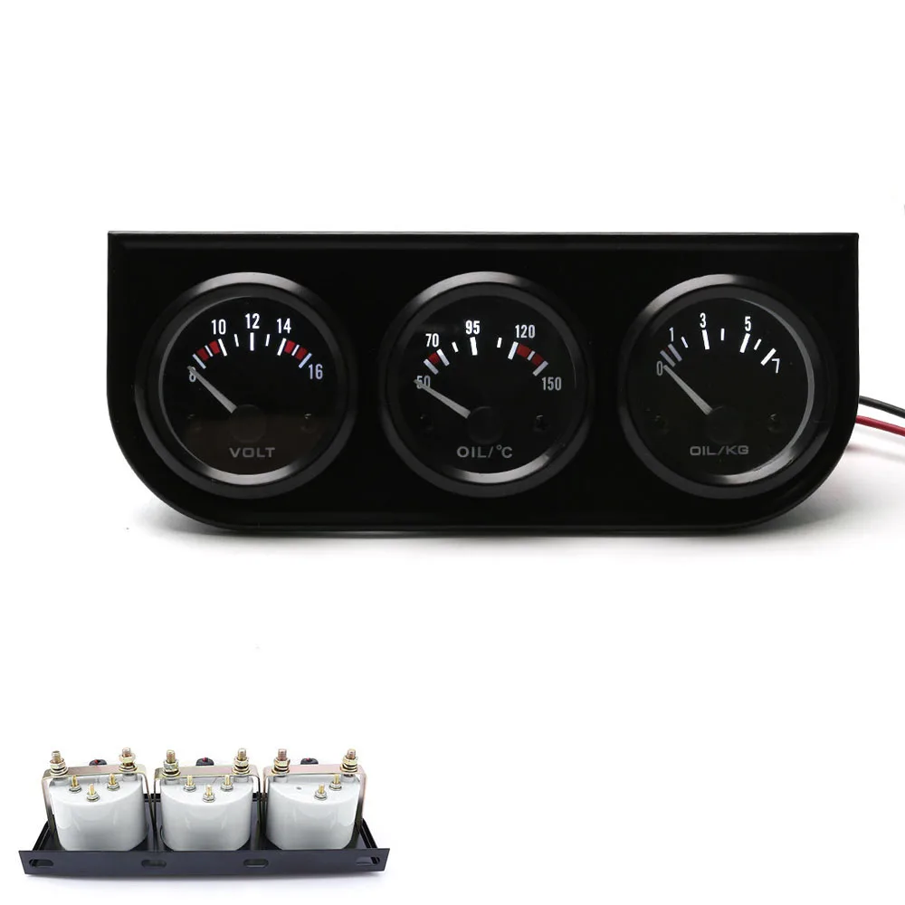 Oil Temperature Gauge Meter Car Gauge Set with Oil Temperature Sensor 