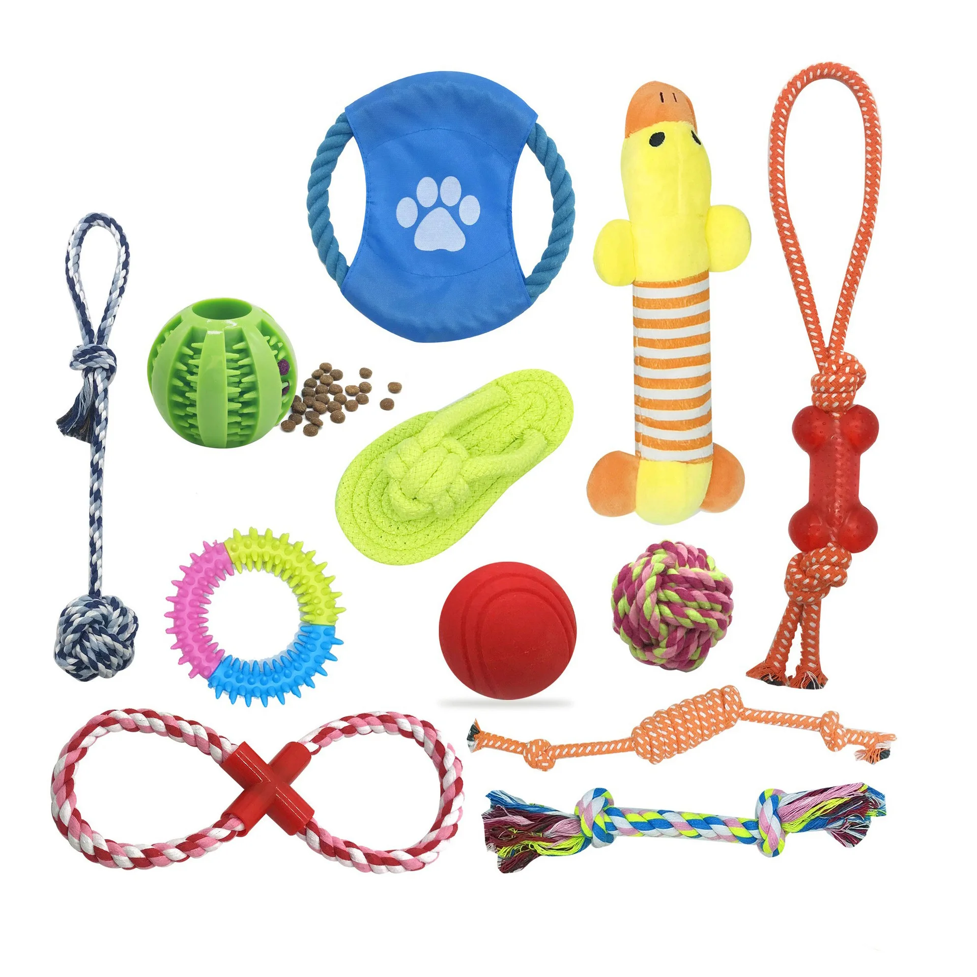 Popular Selling Dog Rope Teeth Cleaning Toys Set Pack Dog Chewing Toy Sets