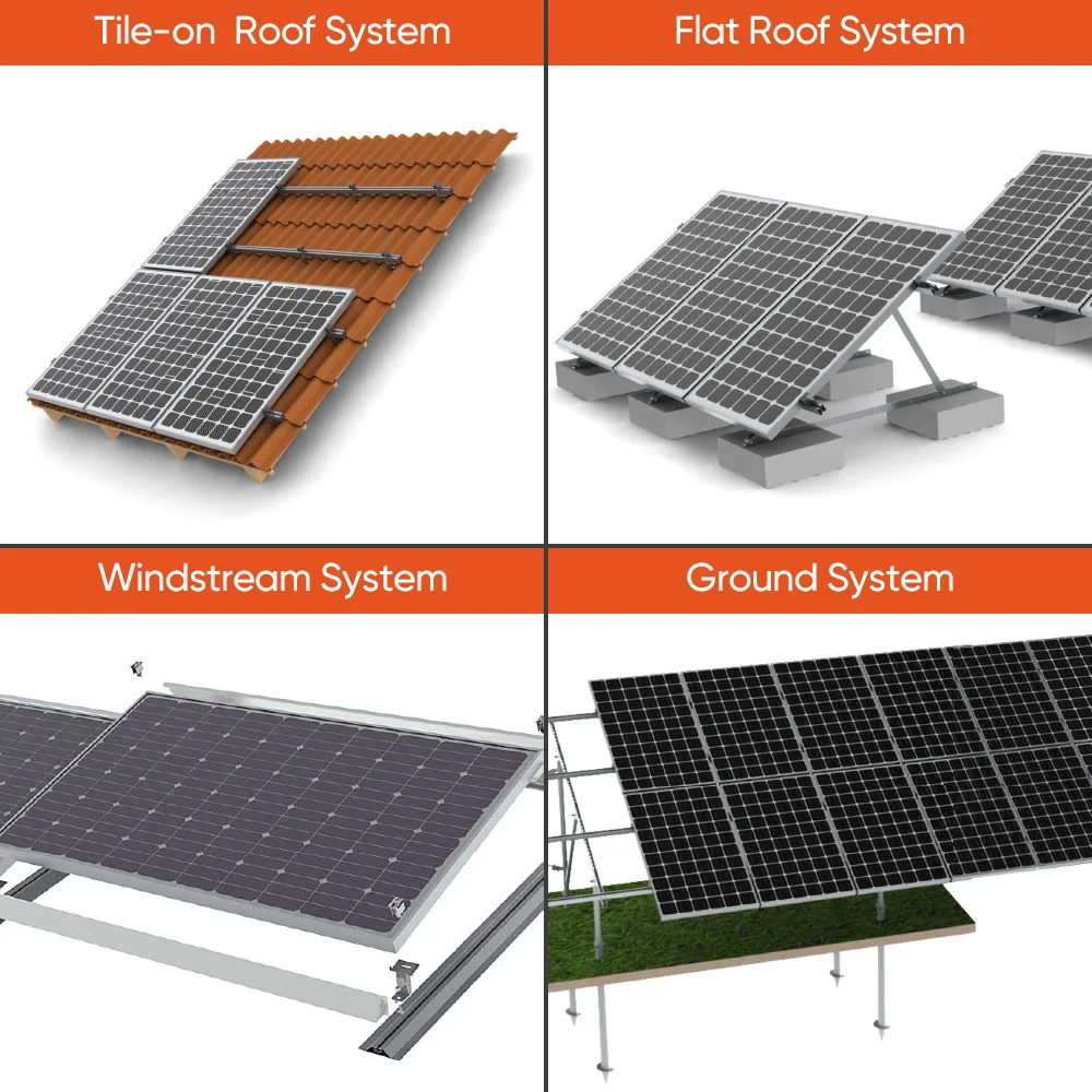 Hybrid Commercial Solar Energy Power System 8Kw 10Kw 12Kw 15Kw 20Kw 100Kw 500Kw Solar Hybrid Power System Complete 1MW Kit Home