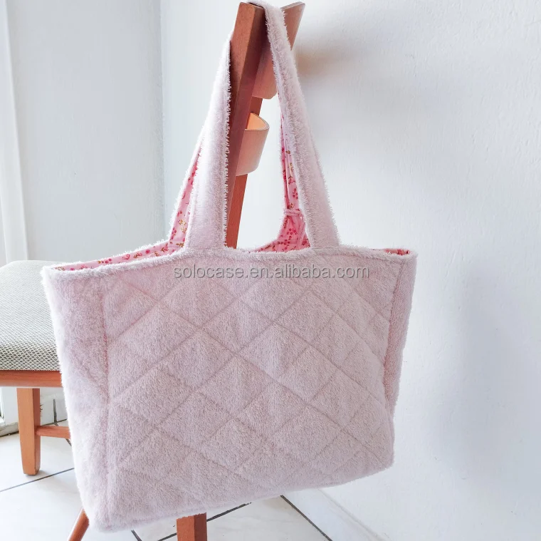 Terry Cloth Beach Tote Bag