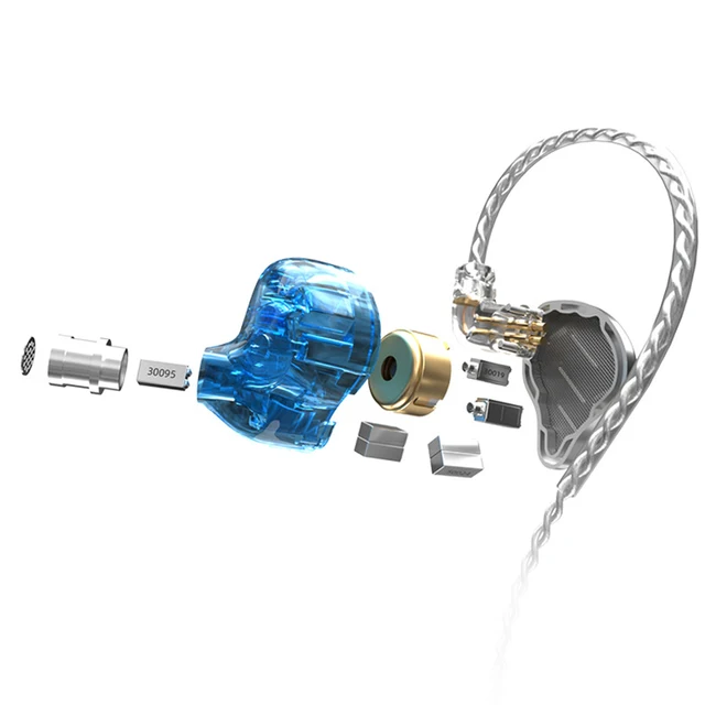 KZ ZAX/KZ DEX PRO In Ear Earphones 1DD+7BA HIFI Bass Monitor Headset Hybrid technology Noise Cancelling earphone with cable