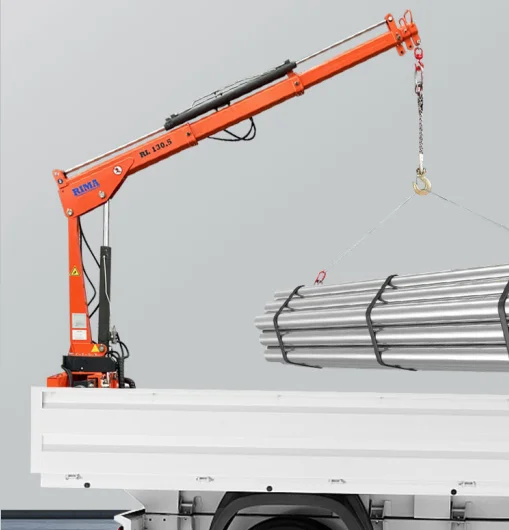 High Quality 1.3ton 12v Telescopic Mini Pickup Truck Crane for Truck