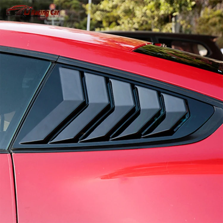 Sticker Louver Carbon Fiber Rear Window Louvers Decoration Spoiler Panel Side Louver ...