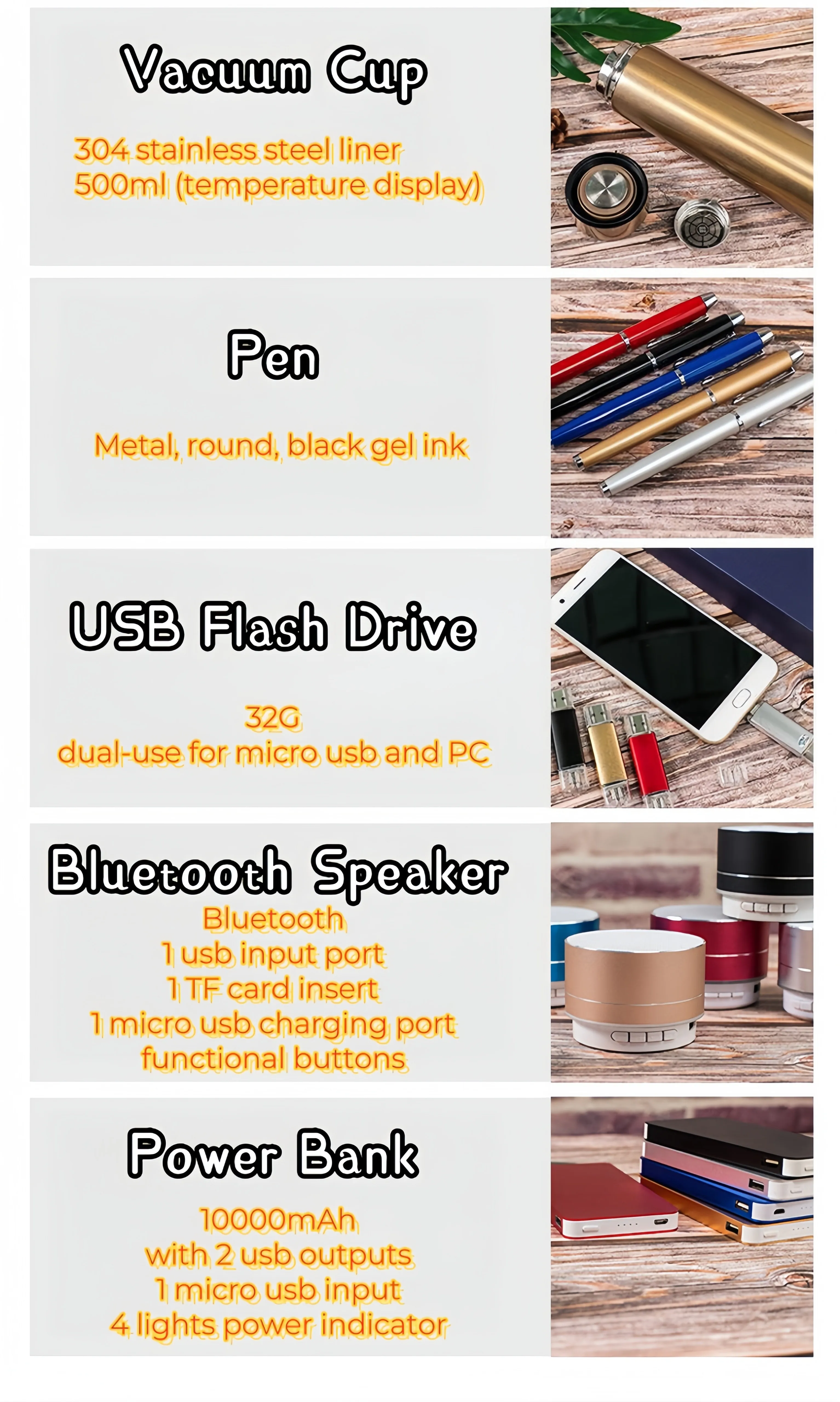 New Arrival 7 in 1 Promotional Business Flask Power Bank Umbrella Gift Set Custom Logo Luxury Set Employee Advertising Christmas