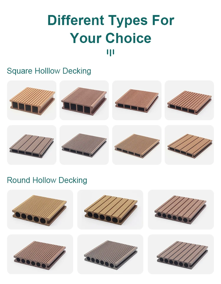 Cheap Price Ultrahard Surface Wood Deck Floor Outdoor Wpc Decking Floor