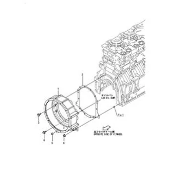 Good Quality for Yanmar 6AYM Engine Gasket, Cover 148620-01860