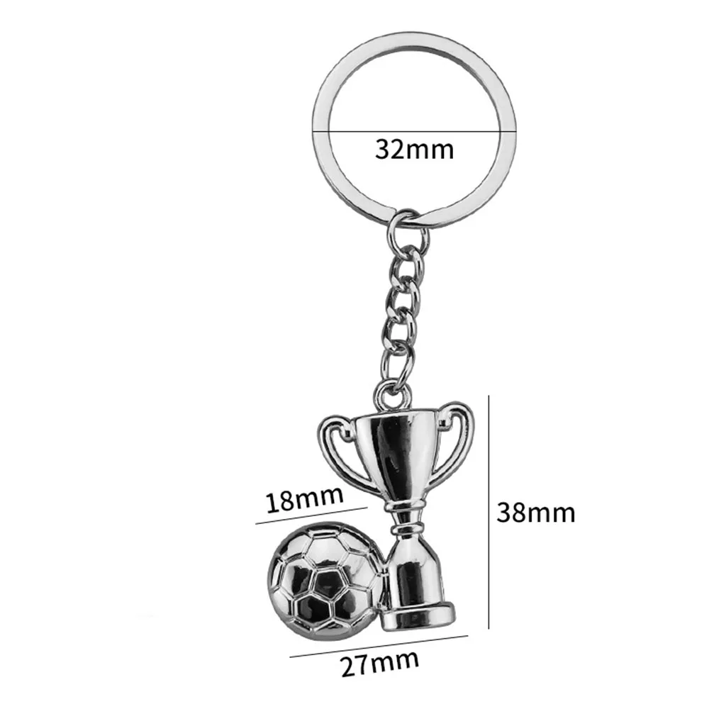 2026 Football Pendant Custom Top Five Leagues Alloy Carabiner Keychain Fashion Cartoon Design FootballWorld Fan Support Souvenir
