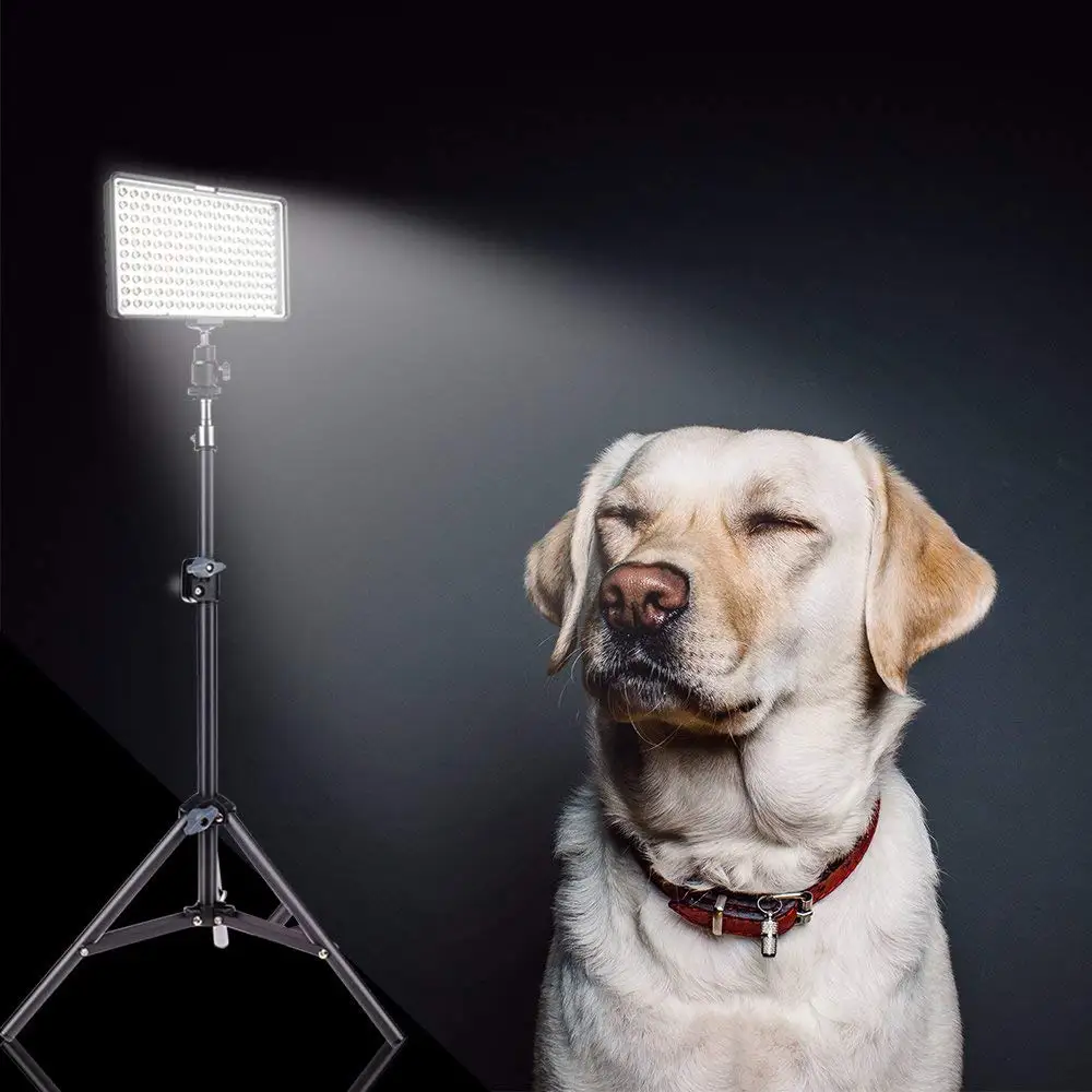 TL-160 s LED Video Light with Tripod - Dimmable 5600K Photography