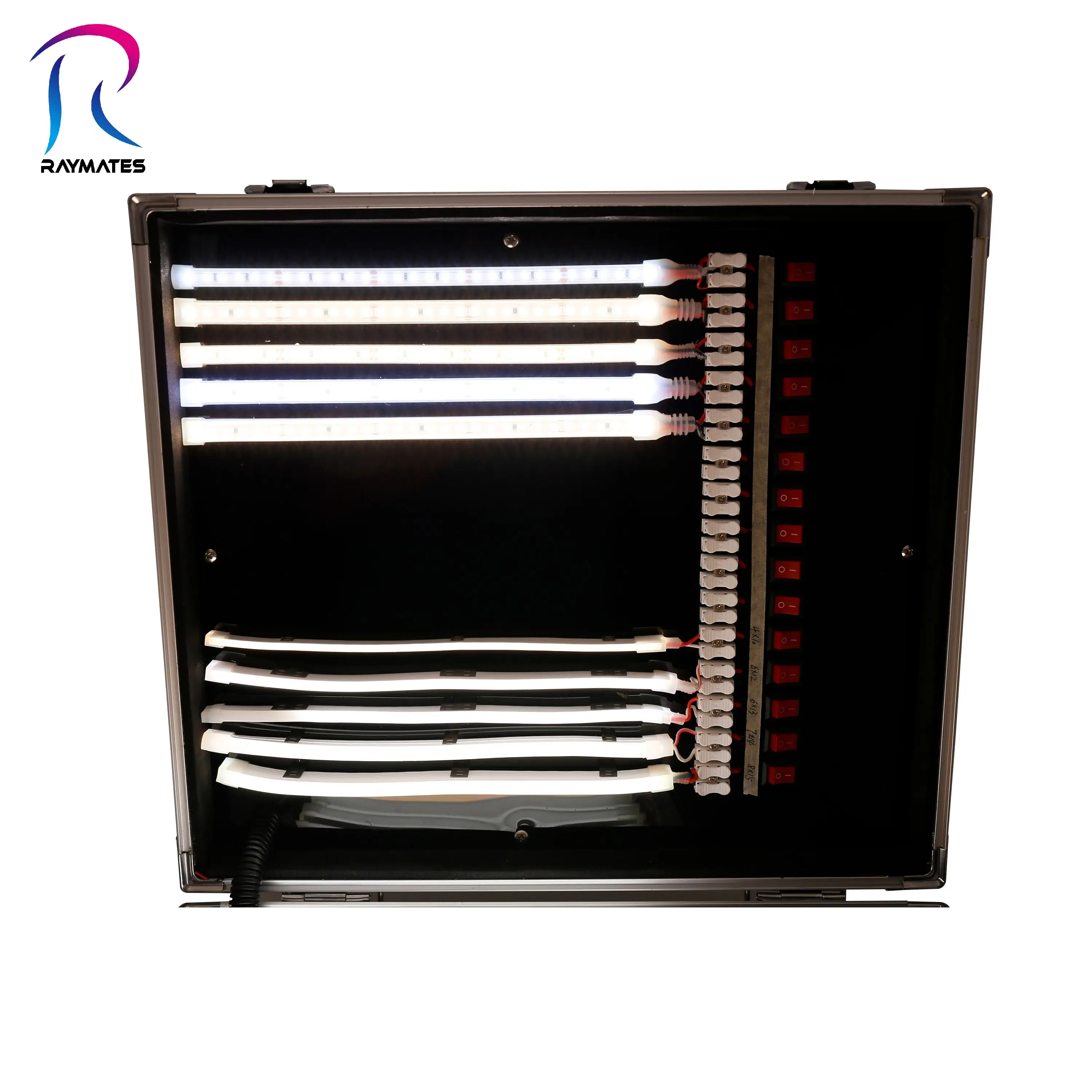 Custom Neon Led Sample Box Neon Kit Portable Display Sample Case for Exhibition Silicone Led Neon